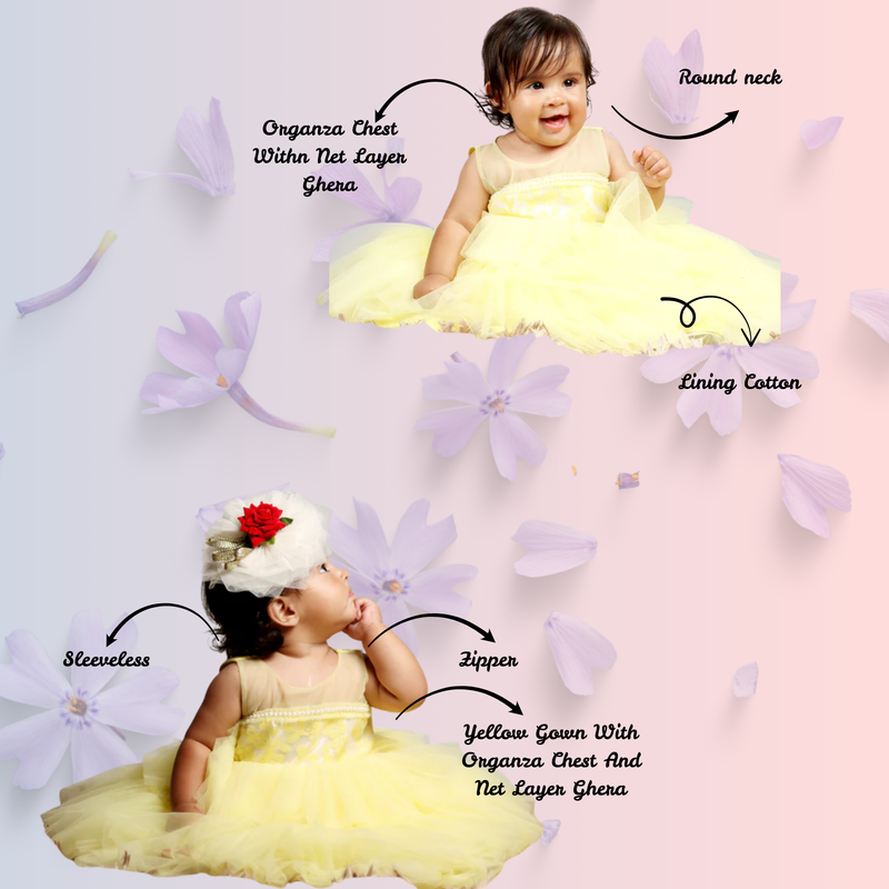 Mini me Yellow gown