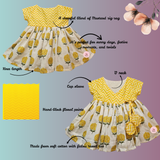 ZIG ZAG YELLOW COTTON DRESS