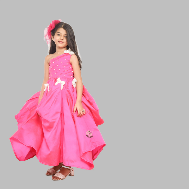 TINYTOTS PINK DETAILED GOWN