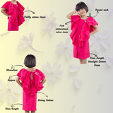 Pink Embroidered cotton dress