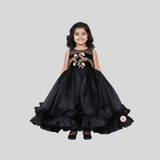 Kiddie Black Sleeveless Gown