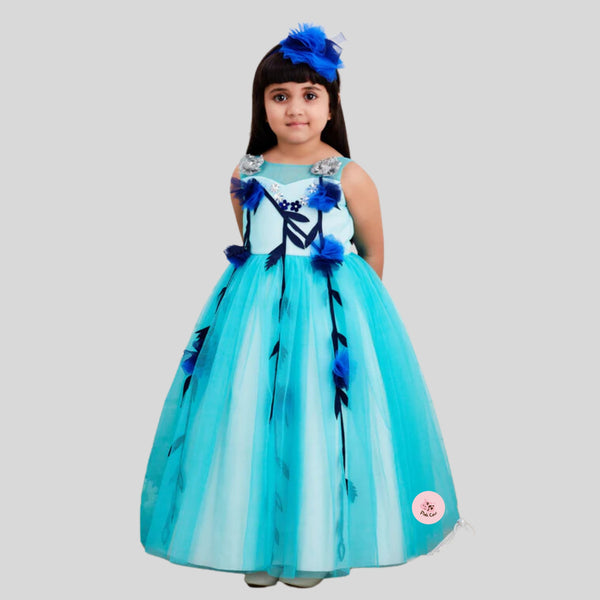 Mini me Aqua blue Pretty Gown