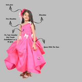 TINYTOTS PINK DETAILED GOWN