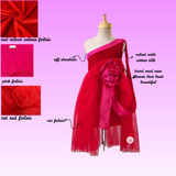 Little Vikings Red Party Gown