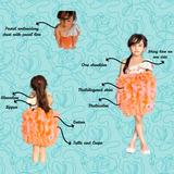 Adorned one shoulder dress