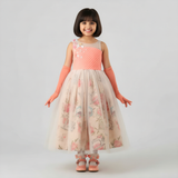 Kiddie White floral Gown