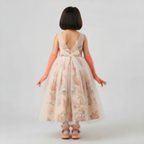 Kiddie White floral Gown