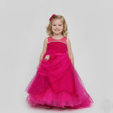 Pink Fairy Gown with Pearls on Chest
