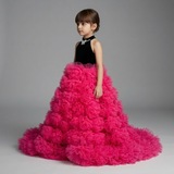Bloom Party Gown Hot Pink