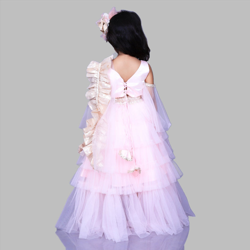 DOLL WEAR OUT FRILLY PINK DRESS