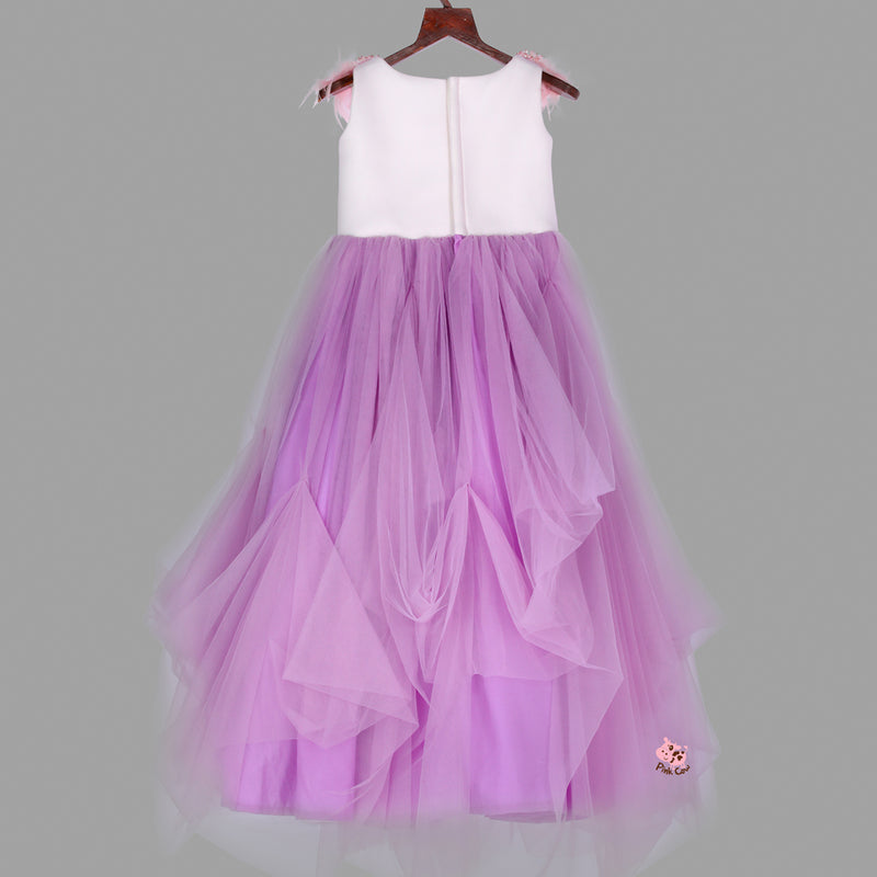 Butterfly Lavender Draped Gown