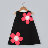 Kiddie black floral dress