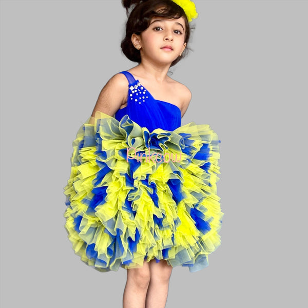 Kid's Couture royal blue dress