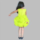 Little Vikings Lime Green Dress