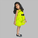 Little Vikings Lime Green Dress