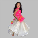 TWIRL AND WHIRL CANDY PINK GHAGHRA CHOLI