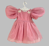 Stylish Pink Organza Dress